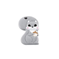 BPA Free Food Grade Silicone Teethers Cartoon Animals Shape Pacifier Clips, Accessories Baby Teething 1pc - BIG FRENCHIES