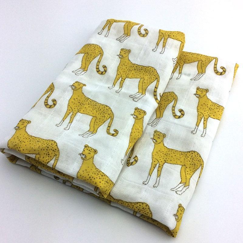 Baby Blankets Newborn Soft Organic Cotton Baby Blanket Muslin Swaddle Wrap Feeding Burp Cloth - BIG FRENCHIES