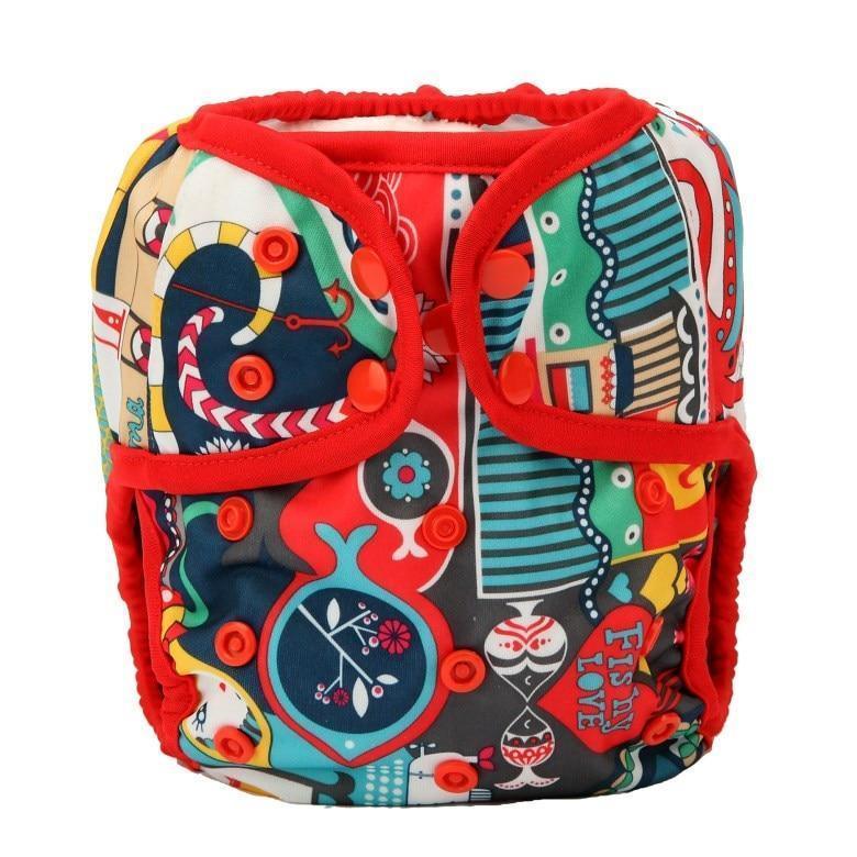 One Size Baby Cloth Diaper Cover Nappy Waterproof Double Gusset Design Adjustable Diapers For Babies - BIG FRENCHIES