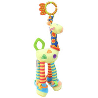 Modern Baby Development Giraffe Animal Hand Bells Rattles Handle Toys Stroller Hanging Teether Baby Toys For Kids - BIG FRENCHIES