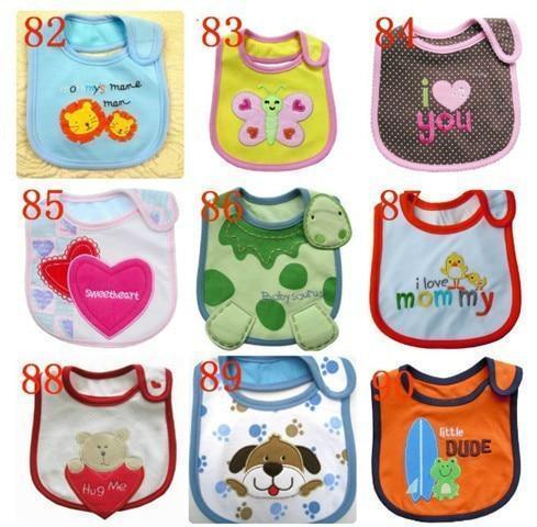 Unisex 3 PC Mixed Breathable Cotton Baby Bibs Waterproof Infant Bibs High Quality Stylish Design For Baby - BIG FRENCHIES