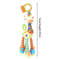 Modern Baby Development Giraffe Animal Hand Bells Rattles Handle Toys Stroller Hanging Teether Baby Toys For Kids - BIG FRENCHIES