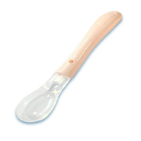 1pcs Baby Spoon Feeder Flatware New Safety Baby Learning Dinnerware Temperature Sensing Baby Feeding Spoon Soft Silicone For Boys And Girls