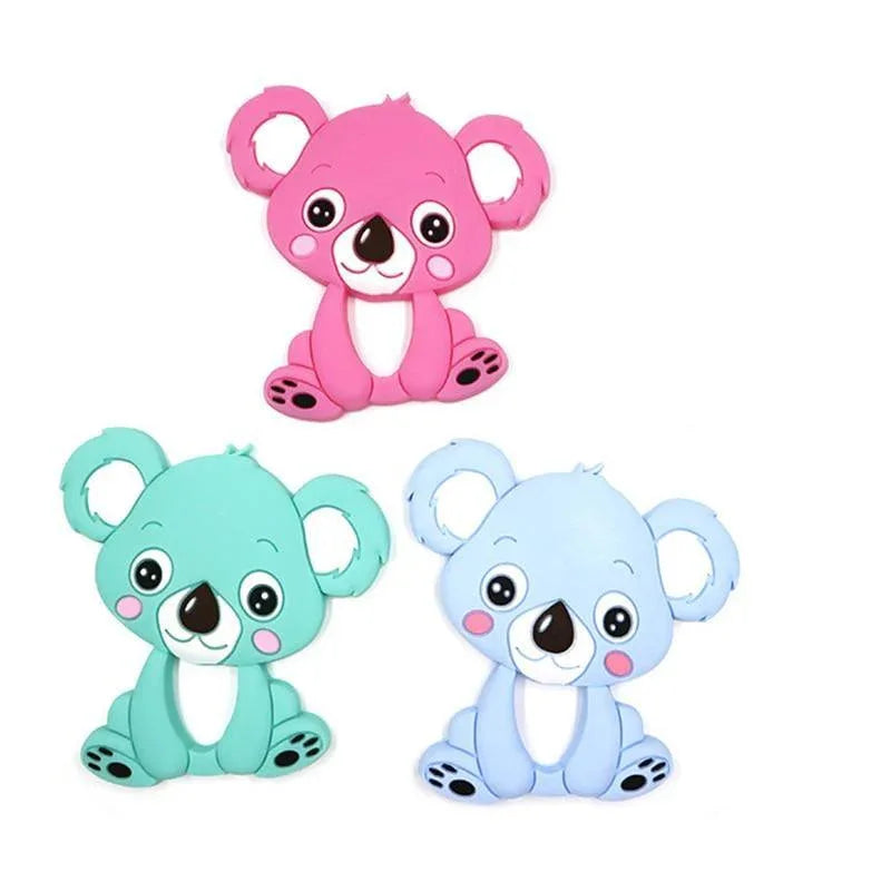 1pc Unique Baby Koala Silicone Teether Teething Chew Toy Nursing Tool Pendant Food Grade Silicone - BIG FRENCHIES