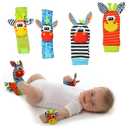 Colorful Wrist Rattles Infant Baby Kids Socks Rattle Toys Foot Socks Educational Toy High Quality Babies Gift - BIG FRENCHIES