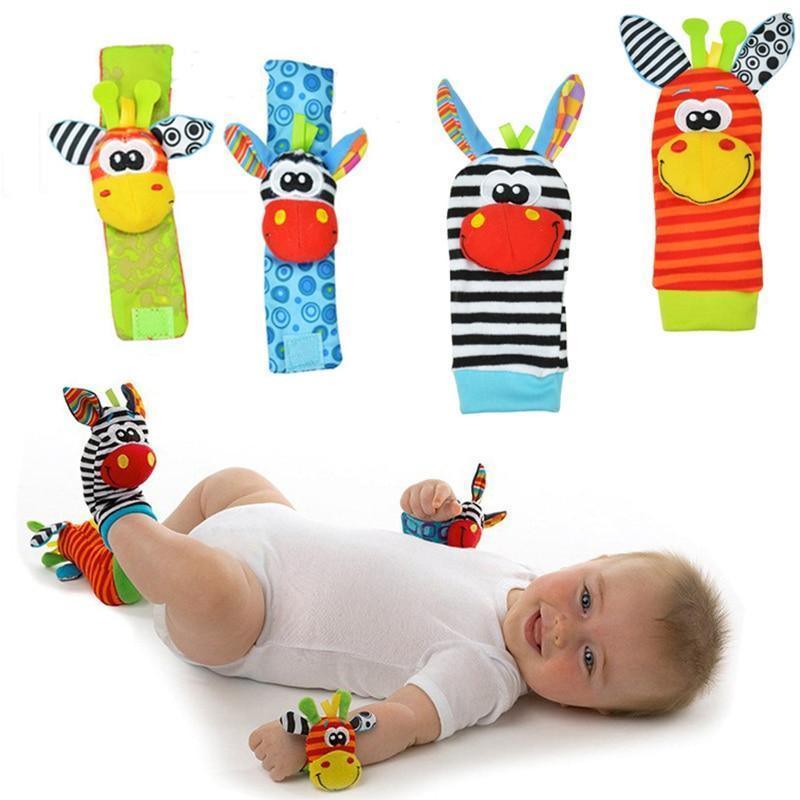 Colorful Wrist Rattles Infant Baby Kids Socks Rattle Toys Foot Socks Educational Toy High Quality Babies Gift - BIG FRENCHIES