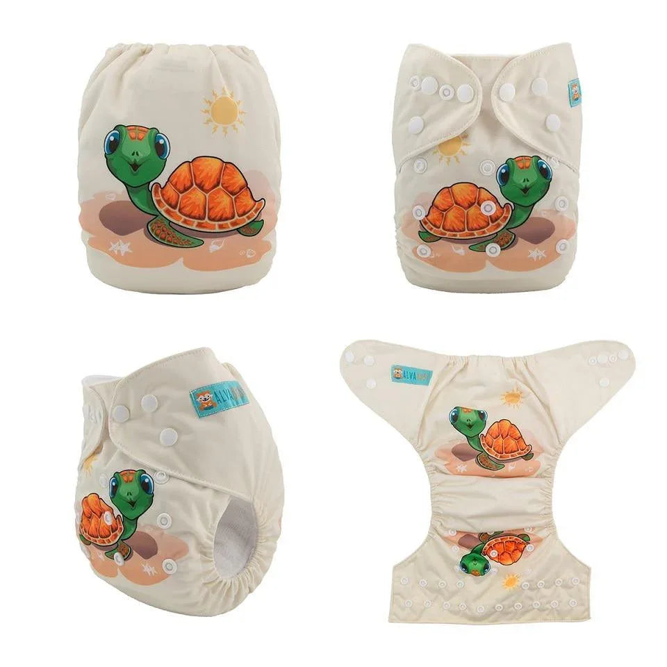 Most Popular Digital Position Baby Cloth Diaper with Microfiber Insert In Modern Printed Design For Baby Boys and Baby Girls KIds - BIG FRENCHIES