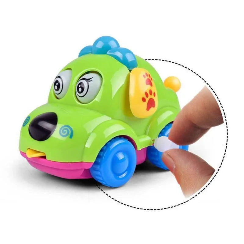 Baby Toys Cartoon Animal Dog Wind Up Toys Running Car Clockwork Educational Toys Infant Baby Mobile Rattle Toy For Kids - BIG FRENCHIES