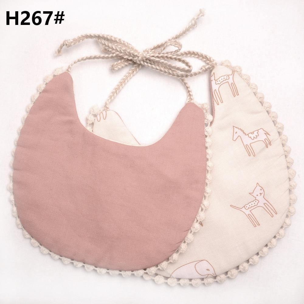 Handmade Luxury Floral Baby Bib Accessories Burp Cloths Newborn Baby Boy Girl Kids Cartoon Bibs 100% Cotton Linen Waterproof Saliva Bib For Kids - BIG FRENCHIES
