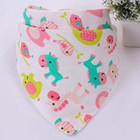 Cute Breathable Bibs Baby Feeding Cartoon Printing Super Absorbent Triangle Scarf Bib Cotton For Newborn Infant Girls And Boys - BIG FRENCHIES