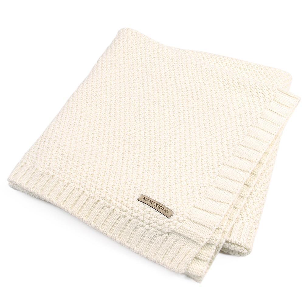 Baby Blanket Knitted Newborn Swaddle Wrap Blankets Super Soft Toddler Infant Bedding Quilt For Bed Sofa Basket Stroller - BIG FRENCHIES