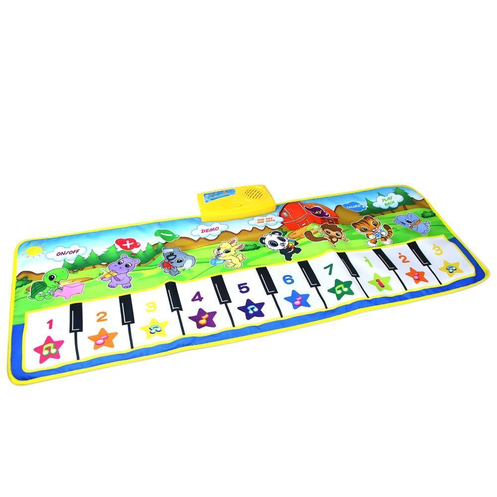 Animals Musical Mat Carpet with 10 Keys Record Function Animal Sounds Play Touch Piano Educational Toys For Kids - BIG FRENCHIES