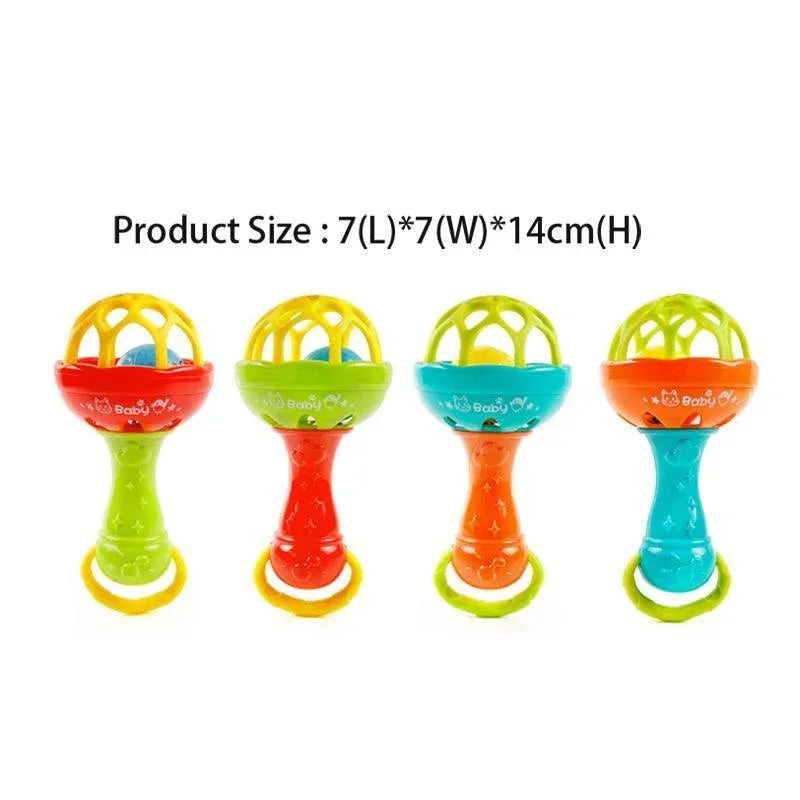Baby Rattles toy Intelligence Grasping Gums Plastic Hand Bell Rattle Funny Educational Mobiles Toys For Baby and Kids - BIG FRENCHIES