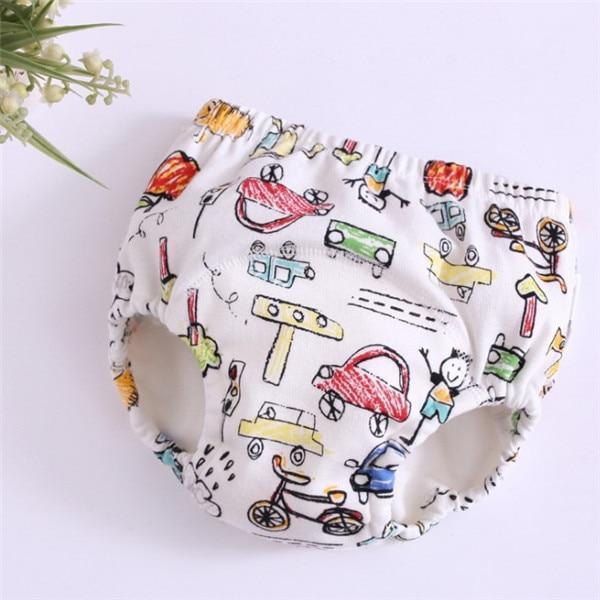 6 Layer Baby Cotton Training Pants Panties Cloth Diapers Reusable Child Nappies Breathable Diaper - BIG FRENCHIES