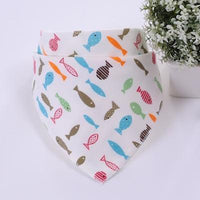 Cute Breathable Bibs Baby Feeding Cartoon Printing Super Absorbent Triangle Scarf Bib Cotton For Newborn Infant Girls And Boys - BIG FRENCHIES