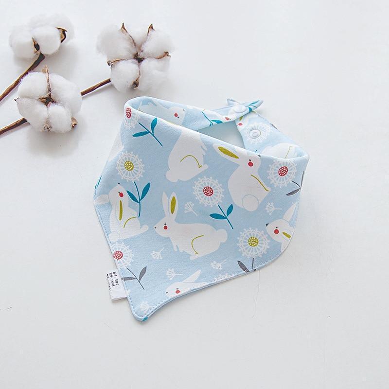 Cotton Cartoon Bandana Feeding Saliva Towel Waterproof Bibs For Baby Burp Accessory Adjustable Button Durable Baby Towels - BIG FRENCHIES