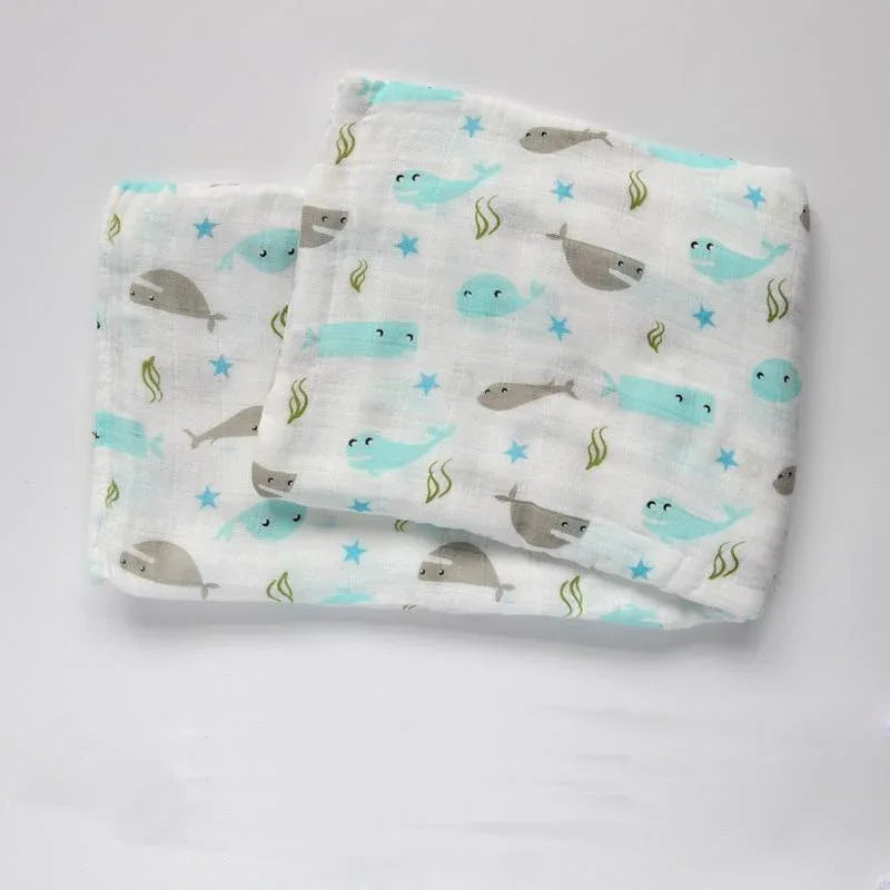 Newborn Swaddle Baby Multi-use Bamboo Cotton Blanket Infant Newborn Baby Wrap Blanket For Girls And Boys - BIG FRENCHIES