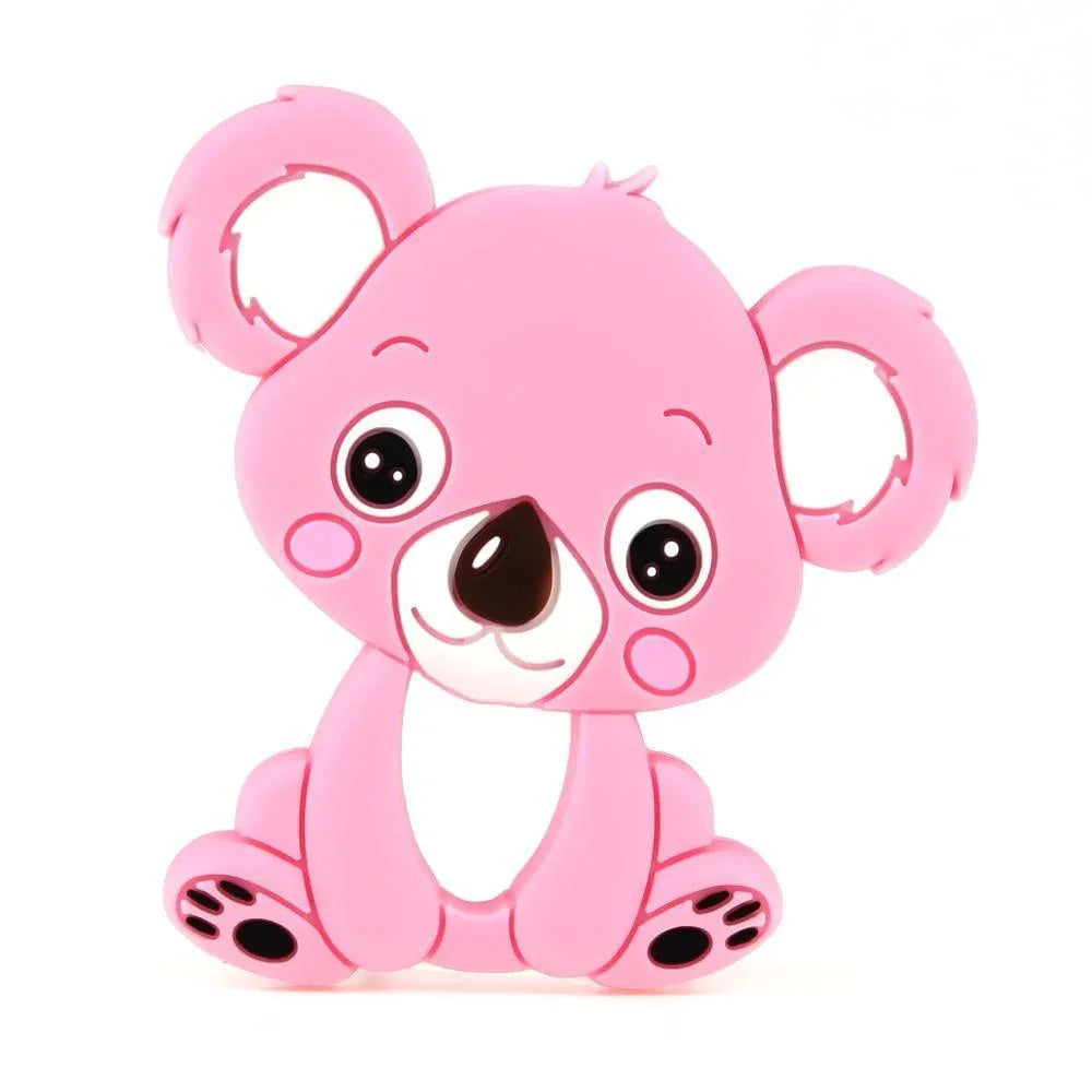 Baby Silicone Teethers BPA Free Teething Toy Animal Dog Koala Owl Elephant Baby Ring Teether Silicone Beads For Kids and Baby - BIG FRENCHIES