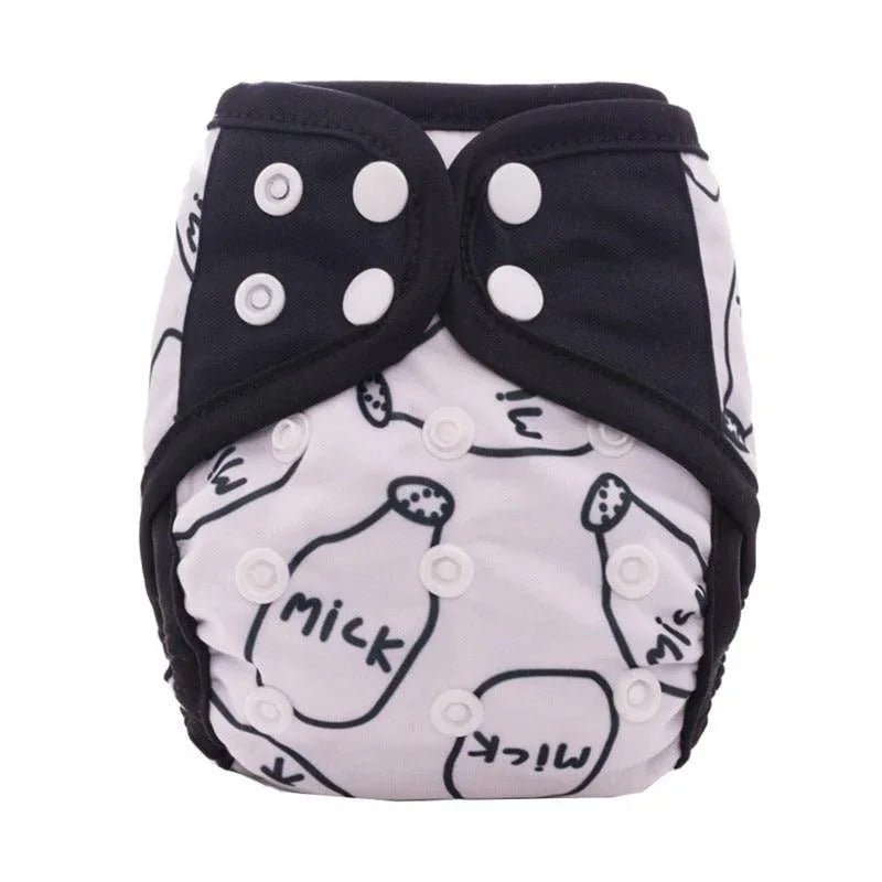 Newborn Pocket Diaper Cloth Diapers Bamboo Charcoal Inner Waterproof PUL Outer Double Gussets Nappies for Baby - BIG FRENCHIES