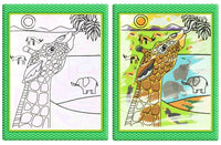 Modern Coloring Magic Water Drawing Book With Pen For Kids and Baby Educational Toy Animals Painting Writing Doodle Cloth Book Kids Drawing Board - BIG FRENCHIES