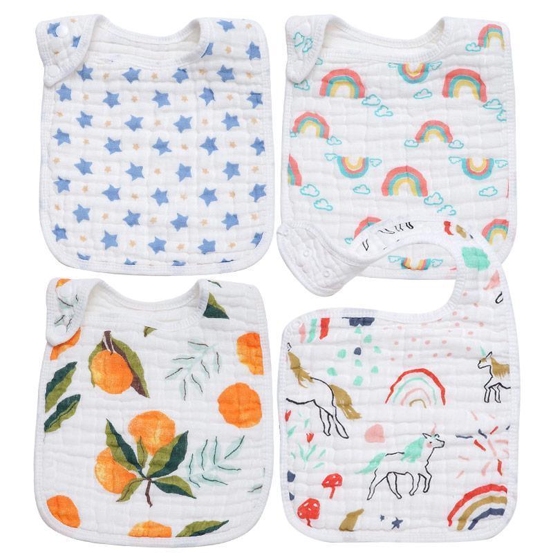 Cotton Baby Burp Cloth For Toddlers Feeding Durable Apron Multi-use Saliva Towel Scarf And Bandana Bibs - BIG FRENCHIES