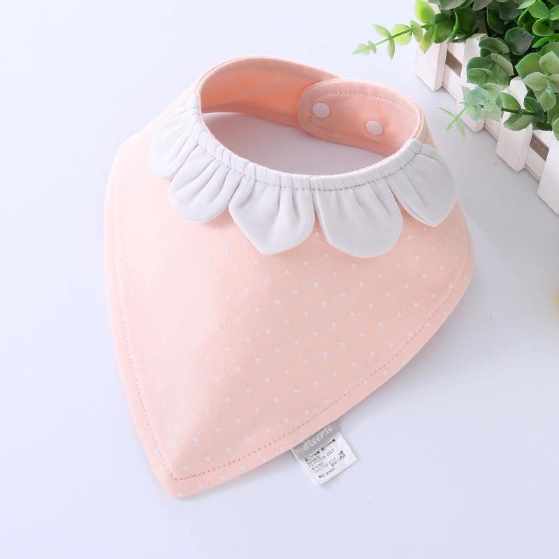 Baby Bibs Waterproof Triangle Cotton Cartoon Child Dribble Bibs Newborn Absorbent Cloth Bib for Kids in Cat Design - BIG FRENCHIES