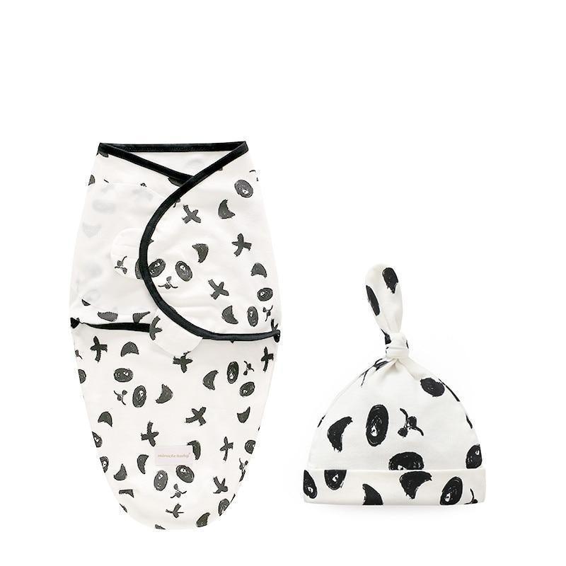 Baby Swaddle Blanket With Cap For Newborn Wrap Cotton Swaddling Bag Baby Envelope Sleep sack Blanket . - BIG FRENCHIES