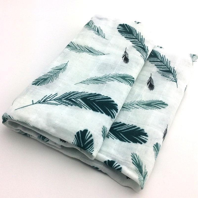 Baby Blankets Newborn Soft Organic Cotton Baby Blanket Muslin Swaddle Wrap Feeding Burp Cloth - BIG FRENCHIES