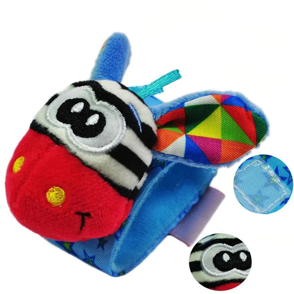 Soft Plush Baby Animal Hand Bells Baby Rattle Toys Newborn Gift Animal Style Hand Bell Rattle For Baby Kids - BIG FRENCHIES