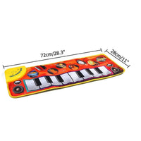 Kids Baby Early Education Music Piano Keyboard Carpet Musical Mat Touch Play Safety Learn Singing Toy For Kids - BIG FRENCHIES