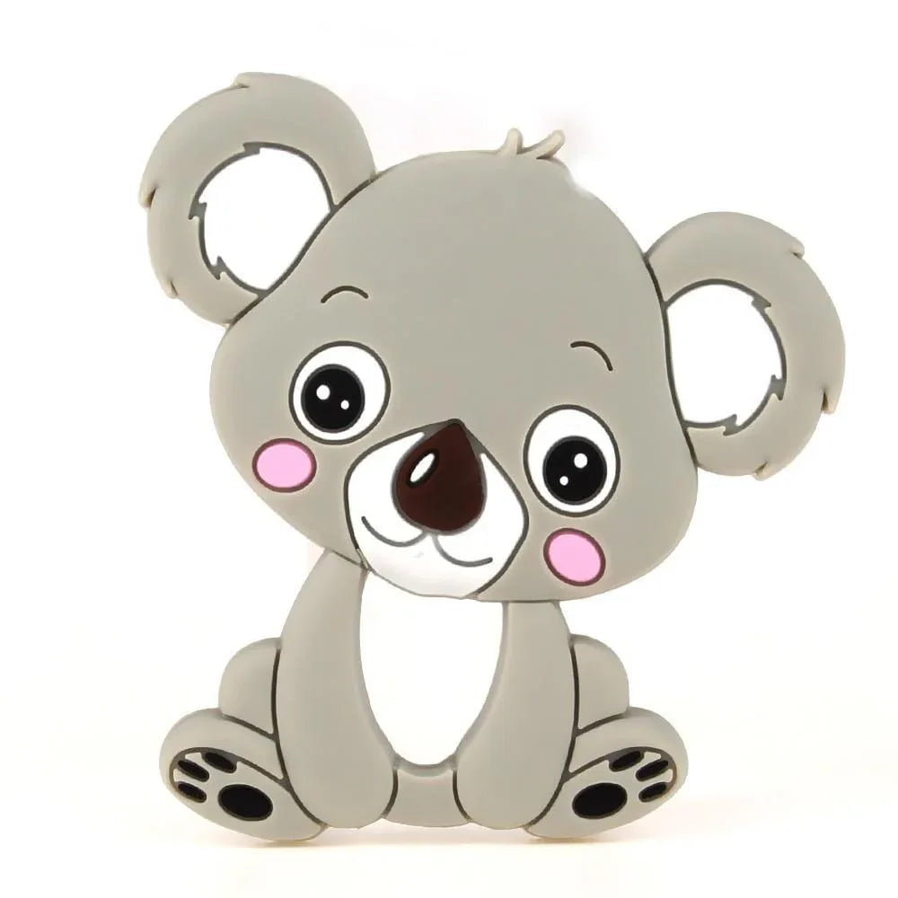 Baby Silicone Teethers BPA Free Teething Toy Animal Dog Koala Owl Elephant Baby Ring Teether Silicone Beads For Kids and Baby - BIG FRENCHIES