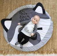 Luxury Mdoern Cartoon Animals Baby Play Mat Foldable Kids Crawling Pad Round Carpet Rug Toys Cotton Children Room Decor Photo Props Carpet For Kids - BIG FRENCHIES