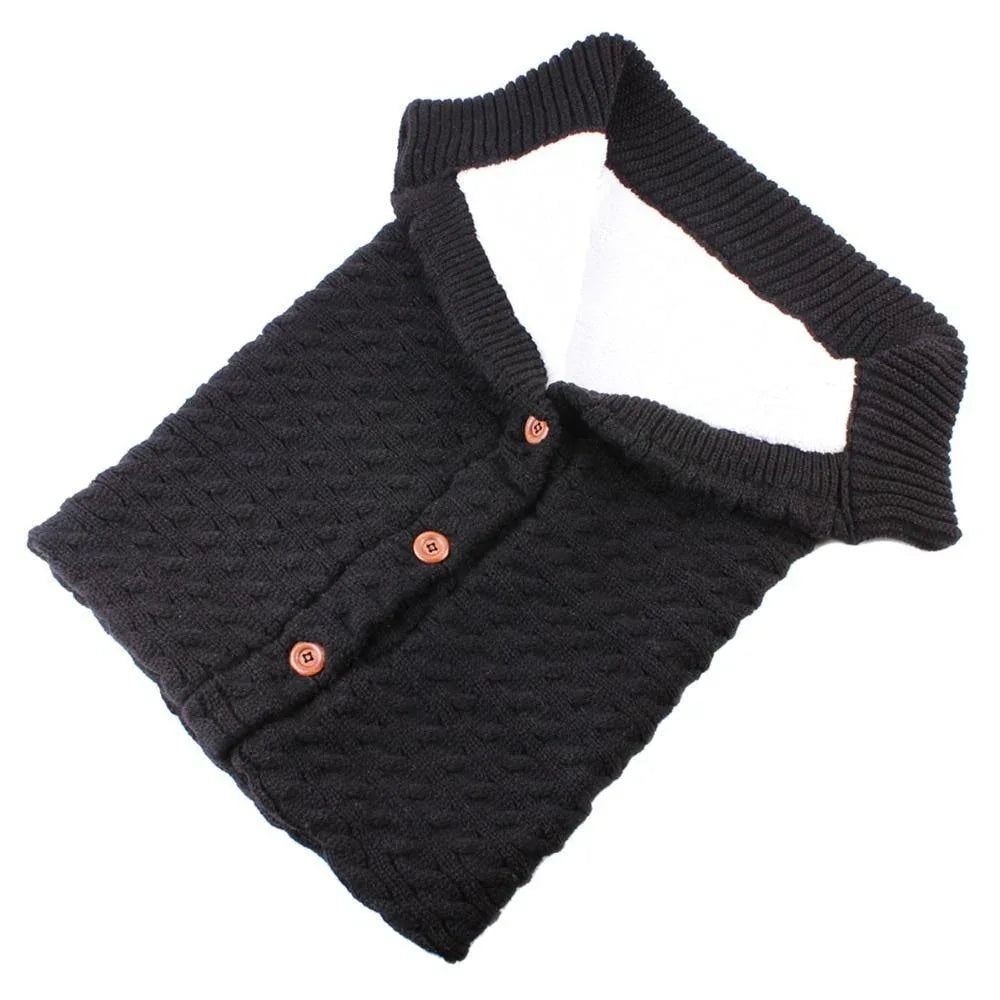 Handmade Wool Warm Baby Blanket Soft Baby Sleeping Bag Cotton Knitting Envelope Newborn Swadding Wrap Stroller blankets Gift for Shower - BIG FRENCHIES