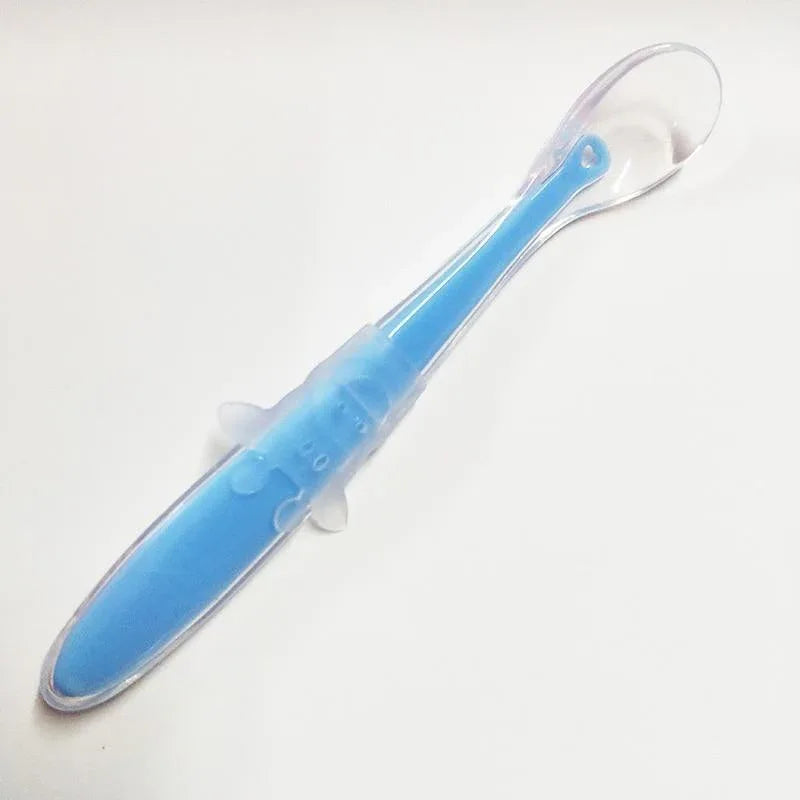 Baby Full Silicone Soft Training Spoon Children Tableware Perfect Gift For Parents Baby Boys Or Girls Unique Design - BIG FRENCHIES