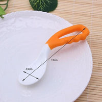 Baby Food Supplement Feeding Spoon Children's Products Curved Handle Easy To Grasp Children Tableware Baby Diet Training Spoon for eating