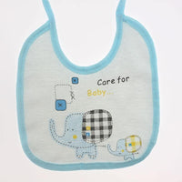 Soft Newborn Cotton Elephant Feeding Burp Cloth Waterproof Infant Animal Double Layer Bandana Feeding Bib For Kids - BIG FRENCHIES