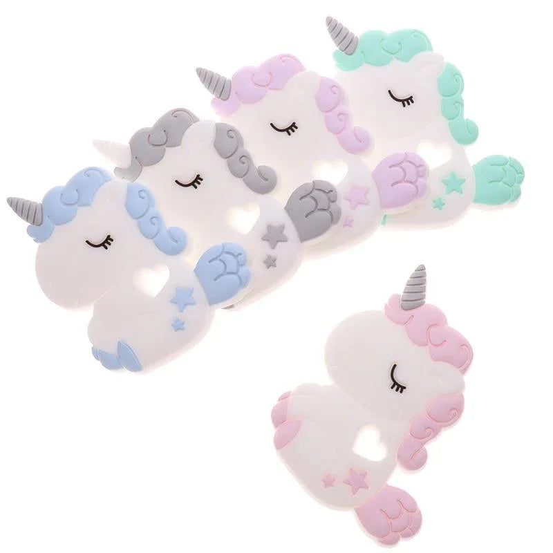 Unicorn Silicone Baby Teether Cartoon Animal BPA Free Rodents Teething Shower Gifts Koala Penguin Owl Fox For Kids - BIG FRENCHIES