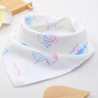 Cute Breathable Bibs Baby Feeding Cartoon Printing Super Absorbent Triangle Scarf Bib Cotton For Newborn Infant Girls And Boys - BIG FRENCHIES