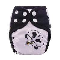 Newborn Pocket Diaper Cloth Diapers Bamboo Charcoal Inner Waterproof PUL Outer Double Gussets Nappies for Baby - BIG FRENCHIES