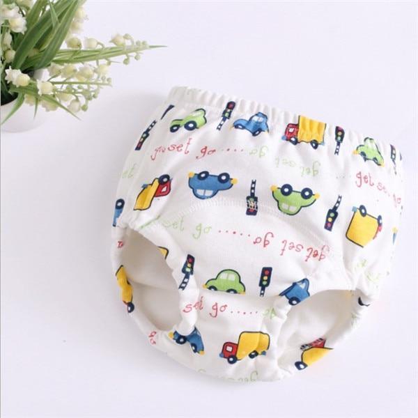 6 Layer Baby Cotton Training Pants Panties Cloth Diapers Reusable Child Nappies Breathable Diaper - BIG FRENCHIES