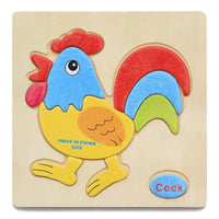 Wooden 3D Stevvex Modern Interesting Baby Learning Puzzles for Children Cartoon Animal Fruit Puzzles Intelligence Kids Children Educational Toy - BIG FRENCHIES
