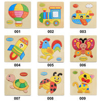 Wooden 3D Stevvex Modern Interesting Baby Learning Puzzles for Children Cartoon Animal Fruit Puzzles Intelligence Kids Children Educational Toy - BIG FRENCHIES