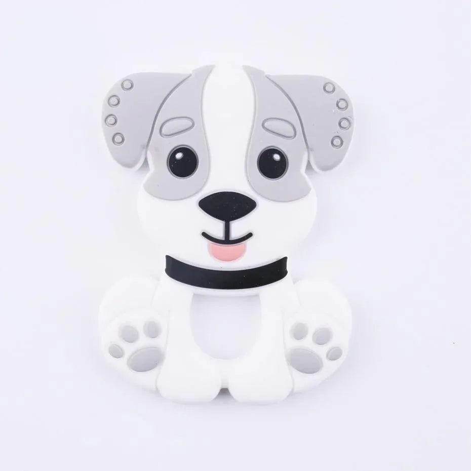 BPA Free Food Grade Silicone Teethers Cartoon Animals Shape Pacifier Clips, Accessories Baby Teething 1pc - BIG FRENCHIES