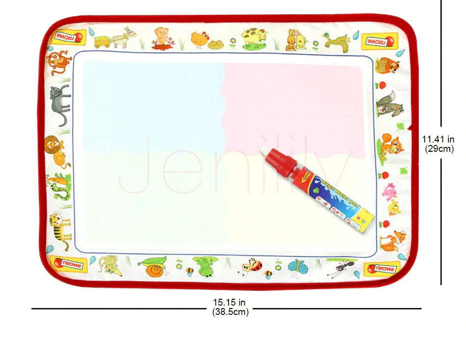 Baby Kids Drawing Water CDarpet with Magic Pen Doodle Painting Picture Water Drawing Play Mat in Drawing Toys Board Gift - BIG FRENCHIES