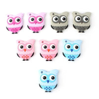 Owl Silicone Teethers Food Grade For Baby Teething Silicone Beads Teething Toddler Toys For Kids - BIG FRENCHIES