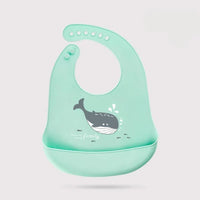 Bibs Waterproof Silicone Feeding Baby Saliva Towel Newborn Cartoon Aprons Baby Bibs Adjustable - BIG FRENCHIES