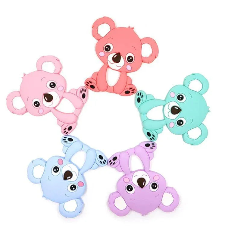 1pc Unique Baby Koala Silicone Teether Teething Chew Toy Nursing Tool Pendant Food Grade Silicone - BIG FRENCHIES
