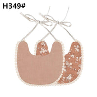 Handmade Luxury Floral Baby Bib Accessories Burp Cloths Newborn Baby Boy Girl Kids Cartoon Bibs 100% Cotton Linen Waterproof Saliva Bib For Kids - BIG FRENCHIES