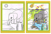 Modern Coloring Magic Water Drawing Book With Pen For Kids and Baby Educational Toy Animals Painting Writing Doodle Cloth Book Kids Drawing Board - BIG FRENCHIES