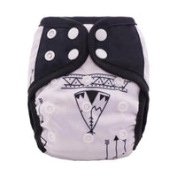 Newborn Pocket Diaper Cloth Diapers Bamboo Charcoal Inner Waterproof PUL Outer Double Gussets Nappies for Baby - BIG FRENCHIES